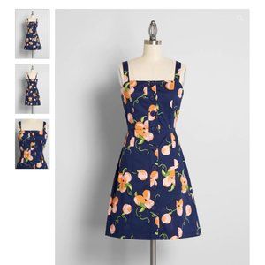 BNWT Summertime Appreciation Button-Up Mini Dress Peaches